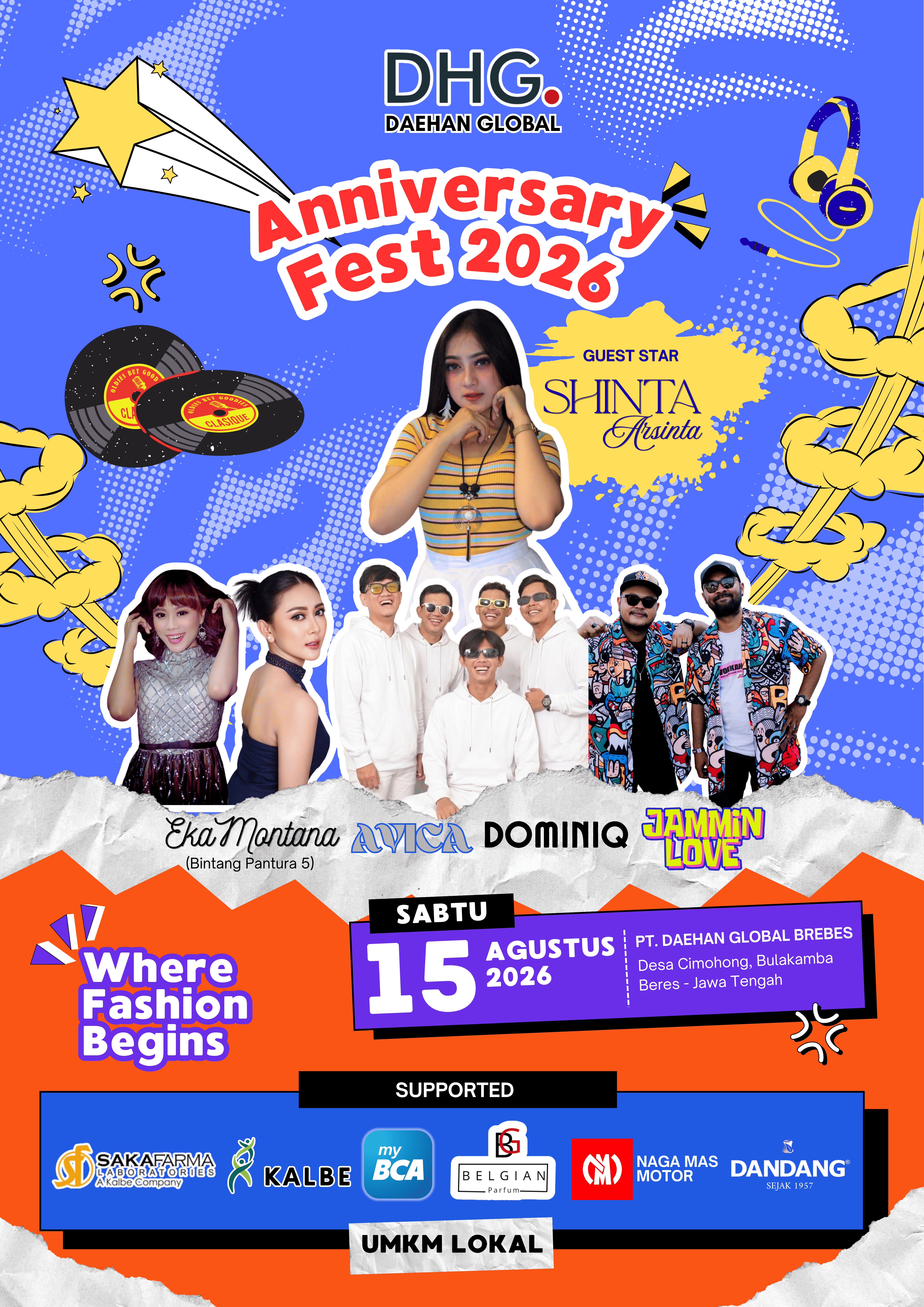 Poster Resmi Anniversary DHG